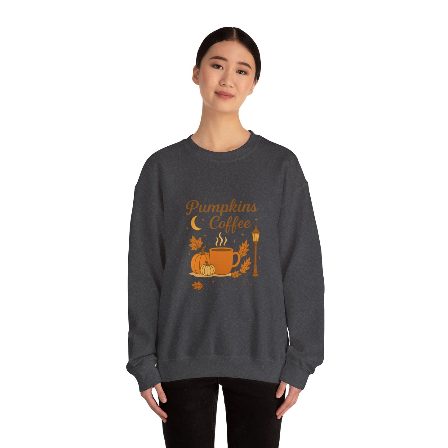 Pumpkins & Coffee Heavy Blend™ Crewneck Sweatshirt
