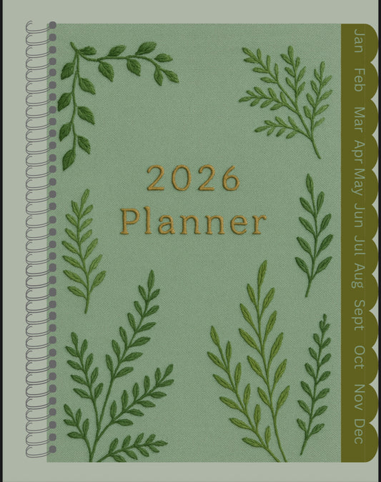 Green Elegant 26/25 Digital Planner