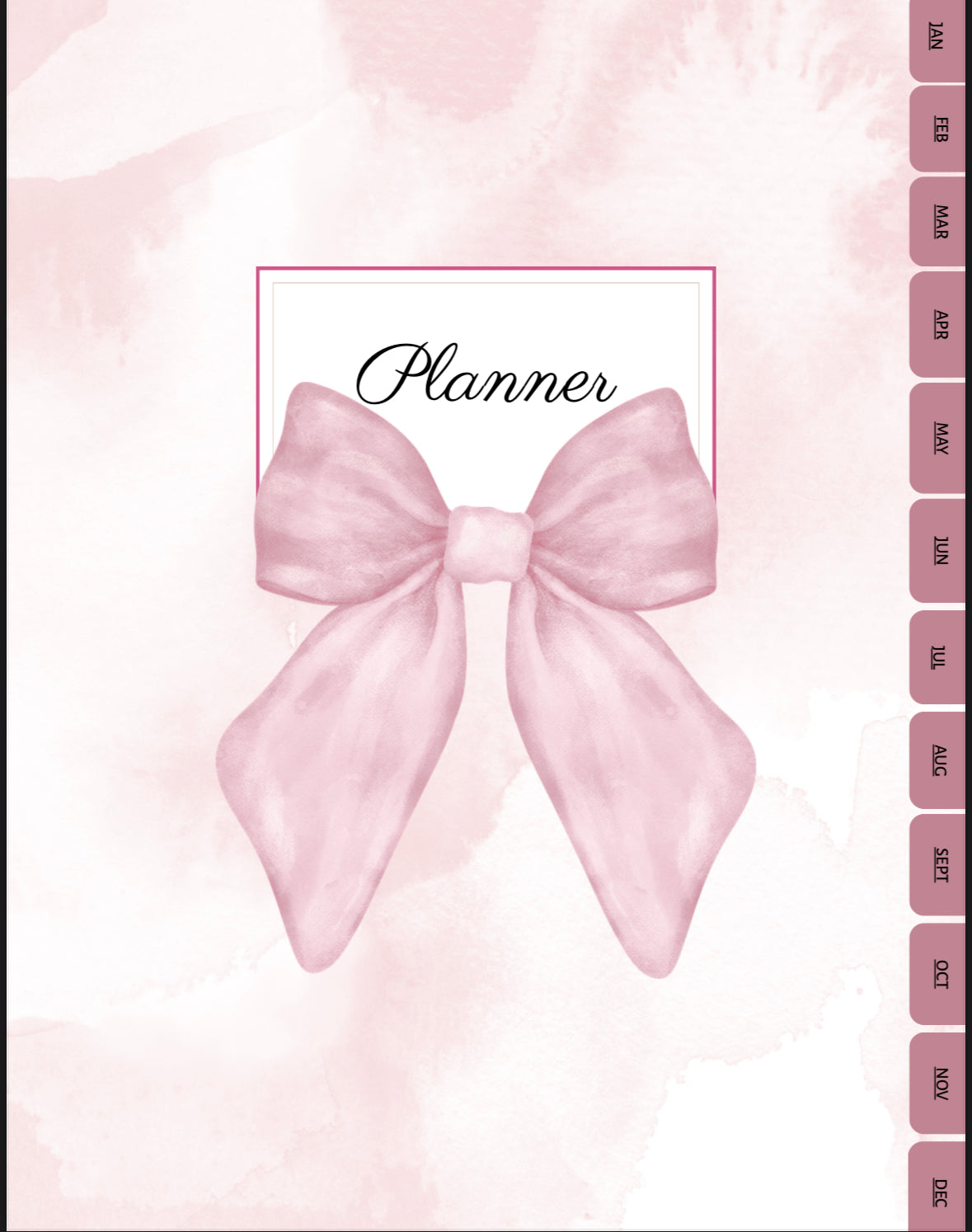 Blush & Bows Planner