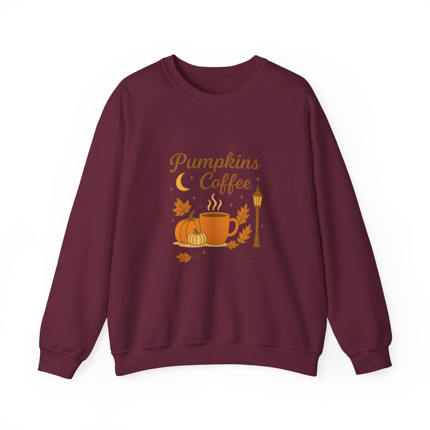 Pumpkins & Coffee Heavy Blend™ Crewneck Sweatshirt