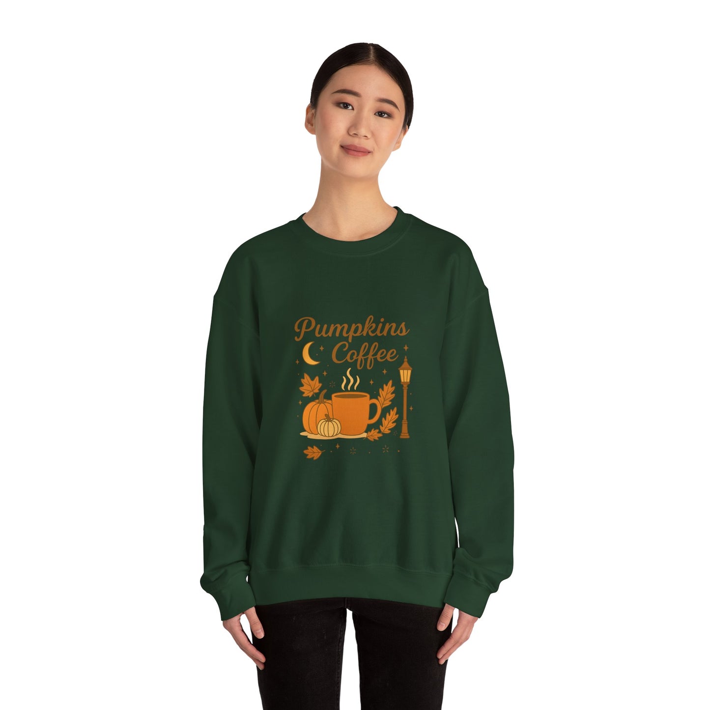 Pumpkins & Coffee Heavy Blend™ Crewneck Sweatshirt