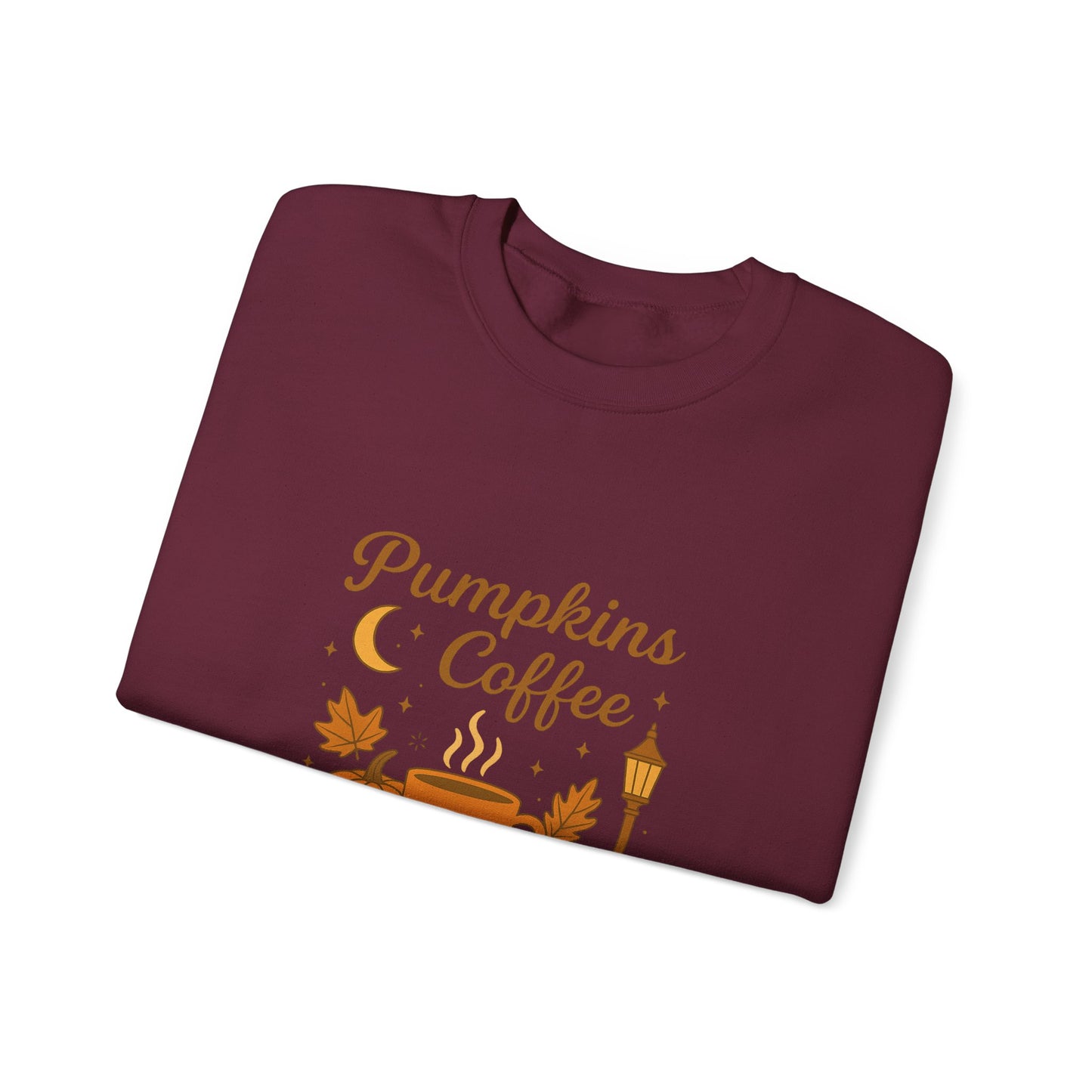 Pumpkins & Coffee Heavy Blend™ Crewneck Sweatshirt